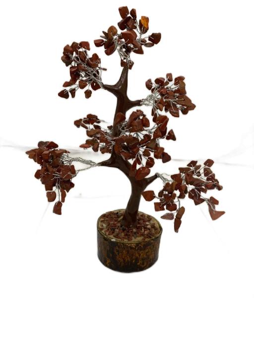 Red Jasper Gemstone Tree (Wood Base) 300 CHIPs