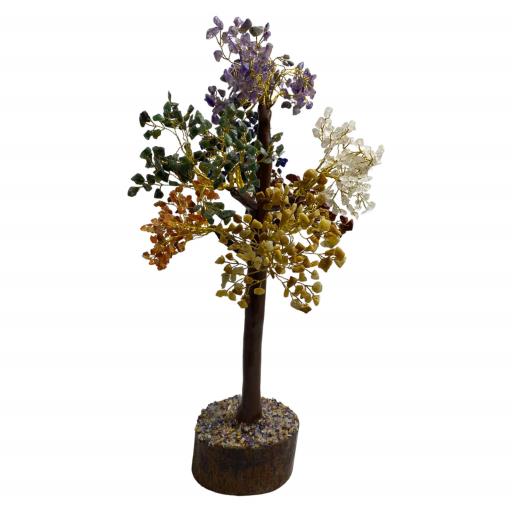 Seven Chakra Gemstone Tree (WOOD Base) 1000 Chips