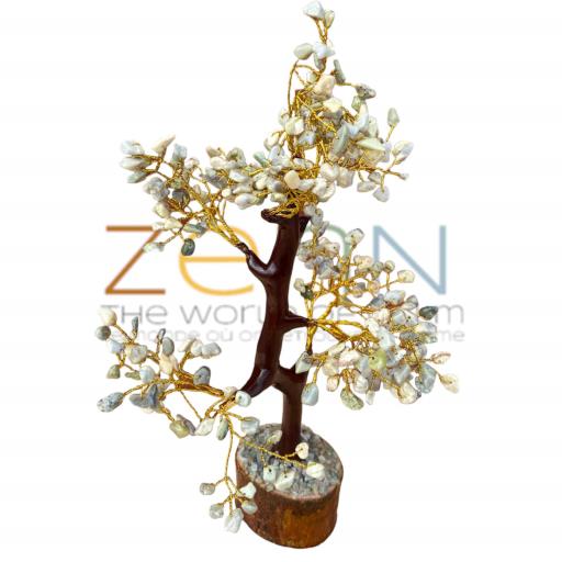 Serpentine Gemstone Tree Helps In Building Happy SuCCessful And Friendly Environment (WOOD Base) 300