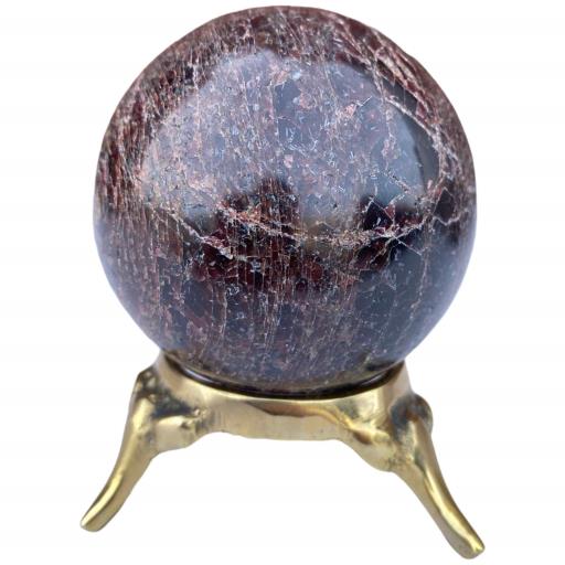 GARNET Sphere Approx. 200G Display Stand Is Not Included
