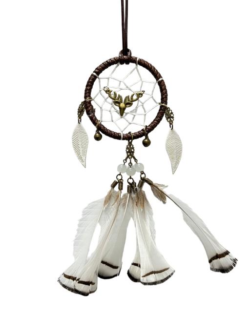 Circular DREAM CATCHER With Little Moose